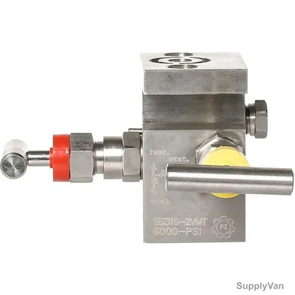 PI Controls Two Manifold Valve, PI-M102-T, 1/2 Inch, FNPT