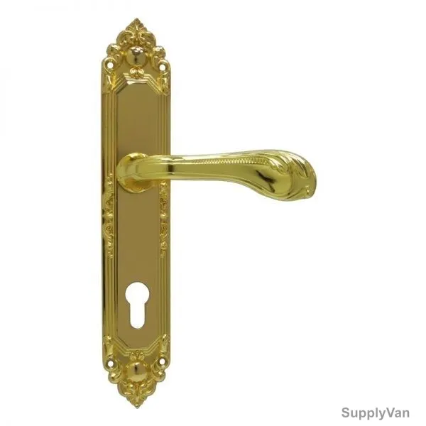 Burano Door Handle, AA99-AA69, Zinc, 10 Inch