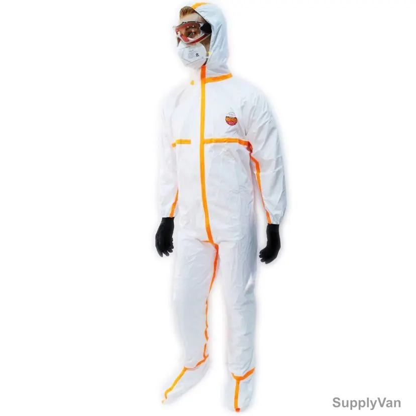 TSGC Coverall, F507053102, Microporous, 2XL, White — image 1
