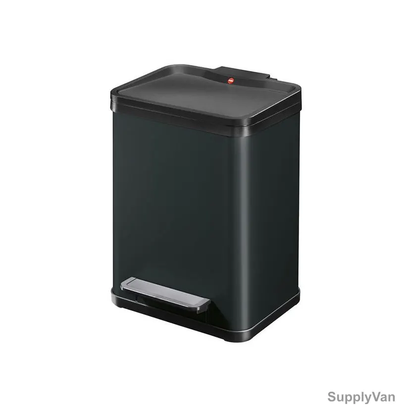 Hailo Pedal Waste Bin, HLO-0622-260, Oko Duo Plus M, 18 Litres, Black