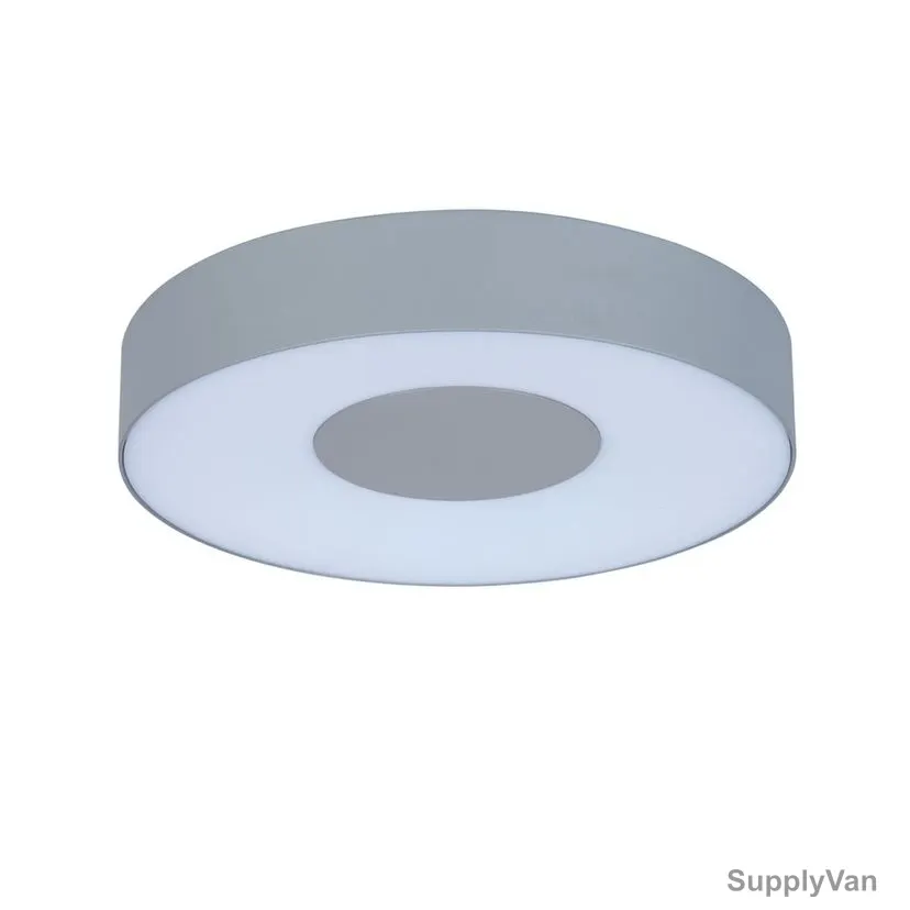 Lutec Ublo Ceiling Light, 348L, 16W, 3000K, Round, Matt Silver