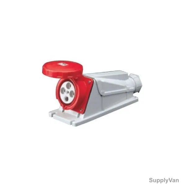 Gewiss 90 Deg Surface Mounting Socket Outlet, GW63526, IP67, 63A, 3P+E