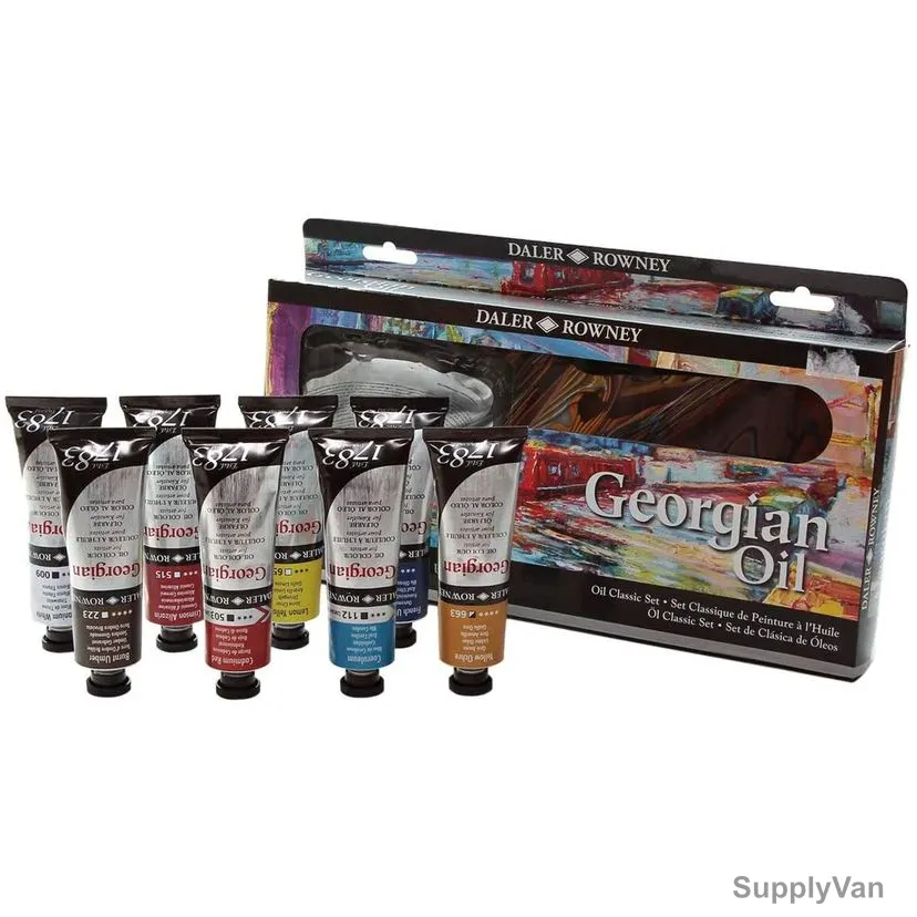 Daler Rowney Georgian Oil Color Classic Set, 111900400, 8 Pcs/Set — image 1