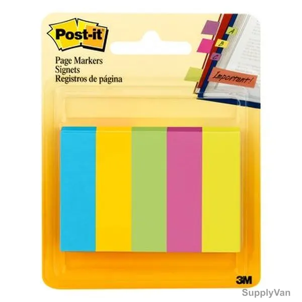 Post-It Page Marker, 1/2 x 1-3/4 Inch, Multicolor, 500 Pcs/Pack — image 1