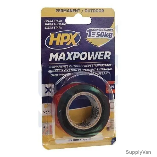 Hpx Max Power Acrylic Outdoor Tape, OT2502, 150CM