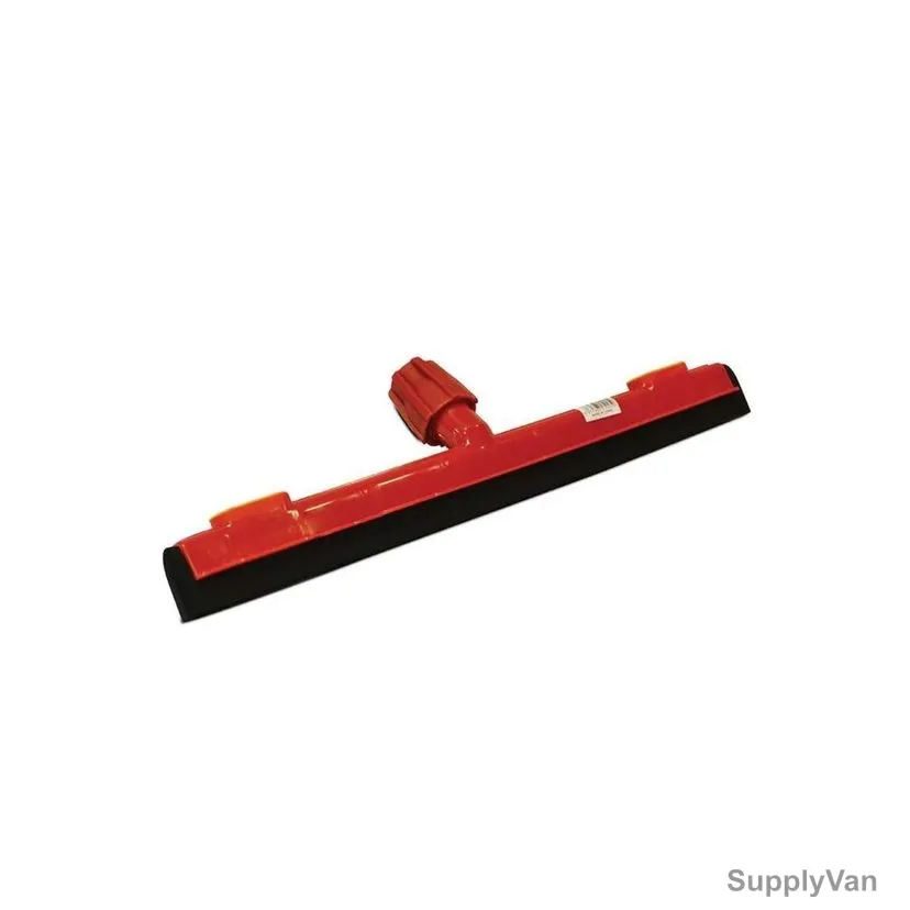 Akc Heavy Duty Floor Wiper With 130CM Metallic Handle, WP27+BH05R, Plastic, 45CM, Red — image 1