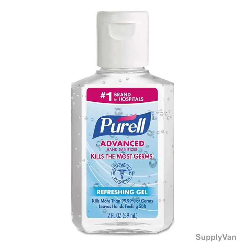 Purell Advanced Refreshing Gel Hand Sanitizer, 9605-24, 59ML, Clear