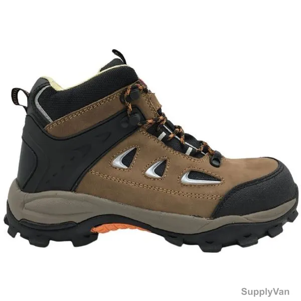 Rigman Hiker Work Shoes, SK526, ProSeries, Size39, Leather, Brown — image 1