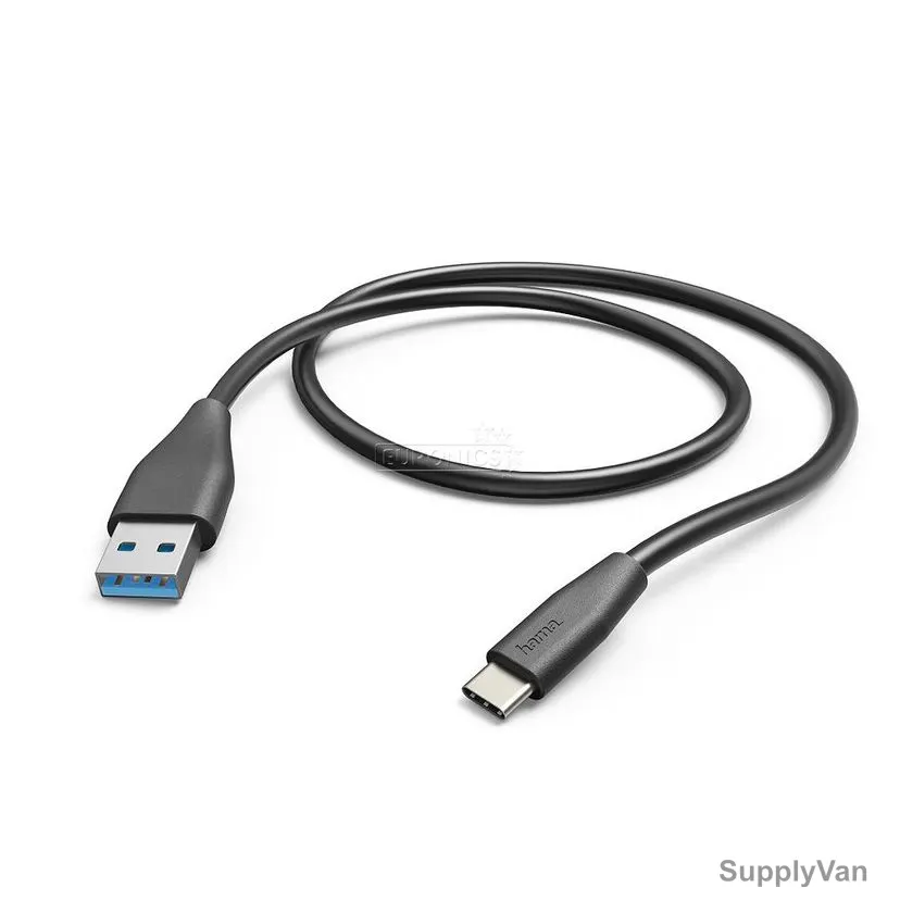 Hama USB Type-C Cable, HA178396, 1.5 Mtrs, Black