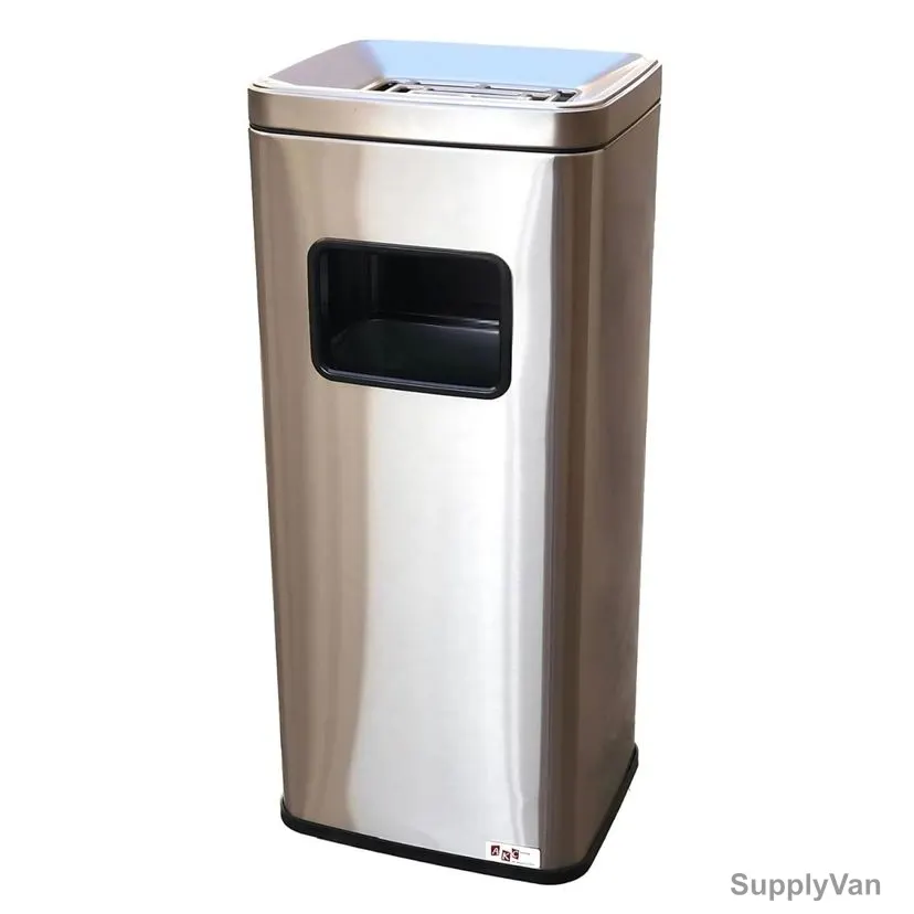 Akc Ashtray Bin, SS29S, Stainless Steel, 30 Ltrs, Silver — image 1