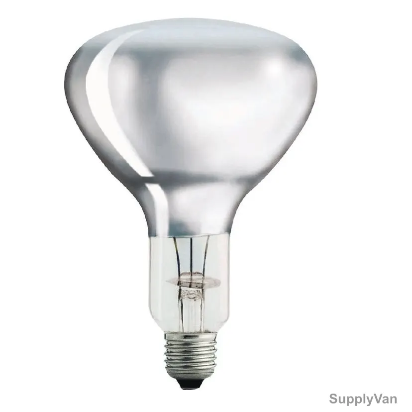 Philips Infrared Industrial Heat Incandescent Bulb, BR125, 150W, E27, Clear