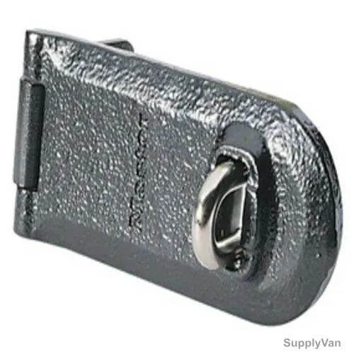 Master Lock High Security Solid Iron Hasp Black, ML724EURD, Cast Steel