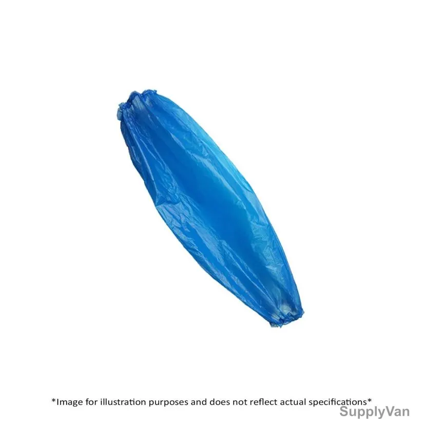 Khaleej Pack Disposable Arm Sleeve, PE-ASL100, Polyethylene, Blue, 100 Pcs/Pack — image 1