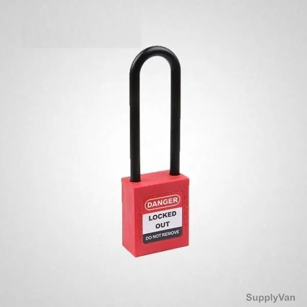 LockD Safety Padlock, KD-P76P, Nylon, 6 x 76MM, Red — image 1