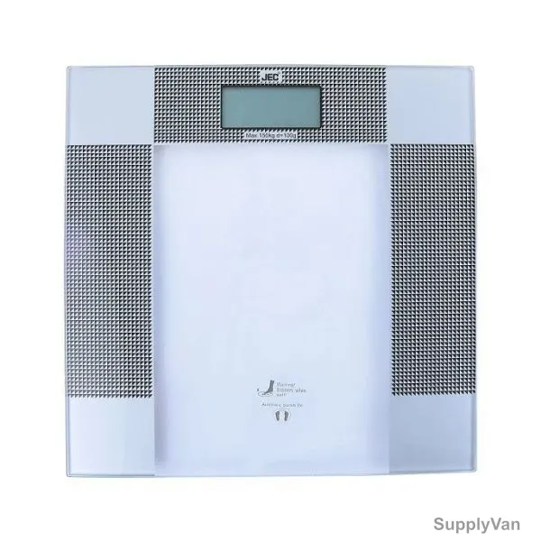 JEC Tempered Glass Platform Digital Scale, EPS-2017, White