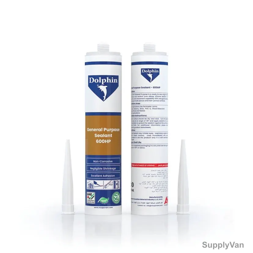Dolphin Alkoxy Silicone Sealant, 600-GP, 290ML, PK24