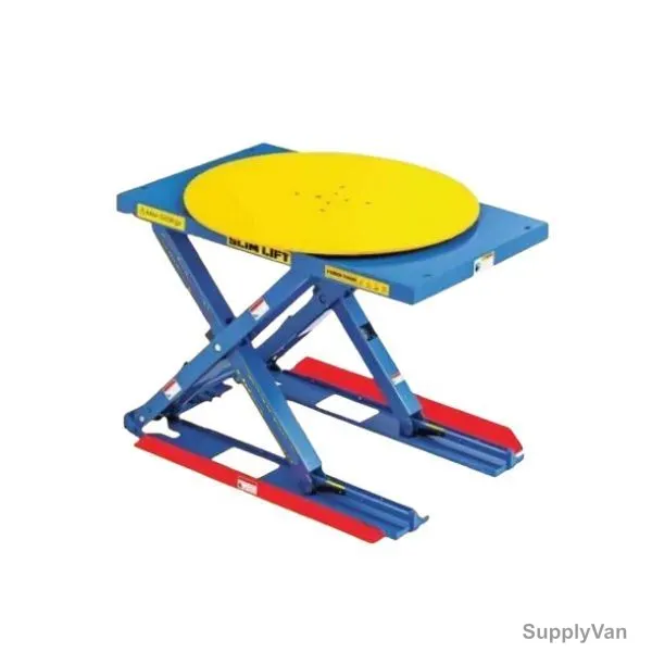 Loha-Ft Rotary Platform Slim Scissor Lift Table, 1400 x 1200MM Platform Size, 1500 Kg Loading Capacity — image 1