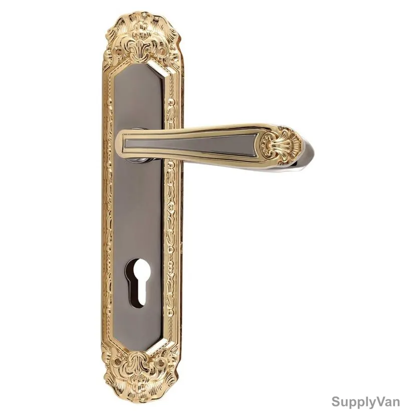 ACS Door Handle, AA47-DD199-BN-GP, Zinc, Grey and Gold