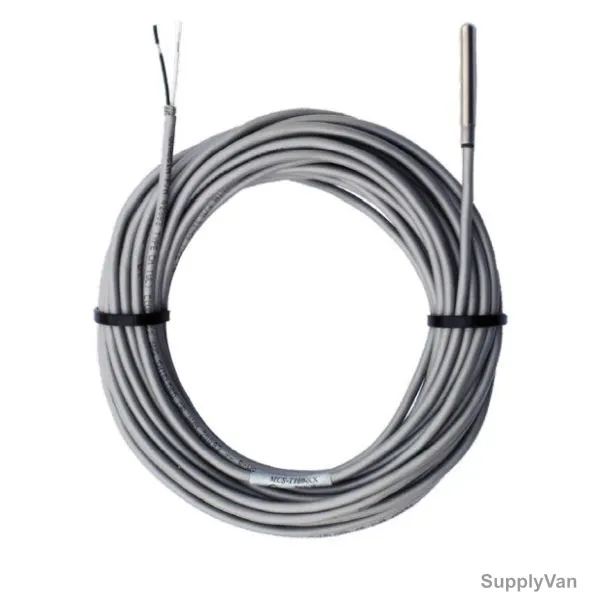 Micro Control Systems Temperature Sensor, MCS-T100, 5VDC, -40 to 120 Deg.C, 20 Feet Cable Length