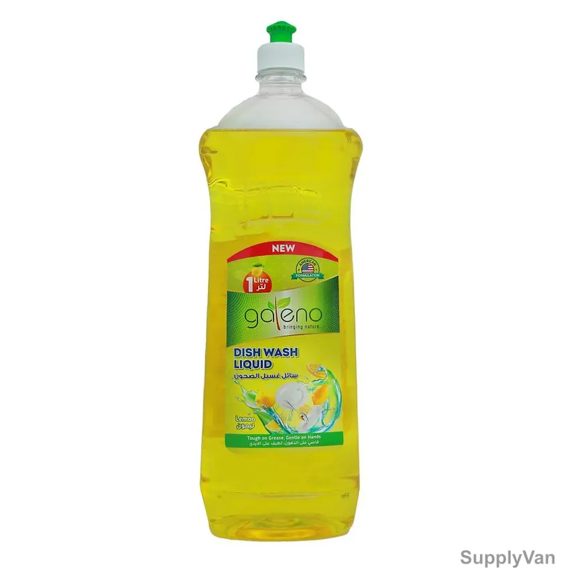 Galeno Dish Wash Liquid, GAL0166, Lemon, 1 Ltr