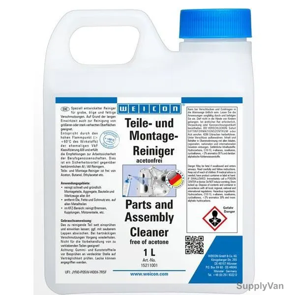 Weicon Parts and Assembly Cleaner, 15211001, 1 Ltr