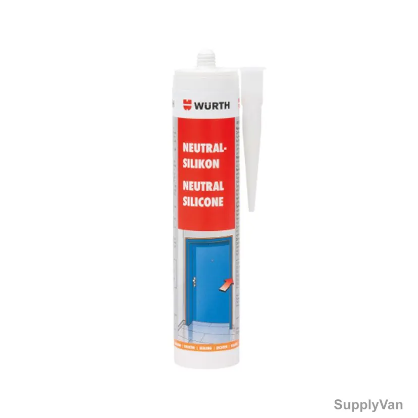 Wurth Neutral Silicone Sealant, 300ML, Transparent