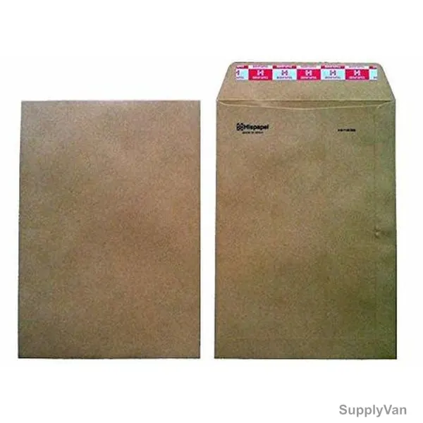 Hispapel Manila Business Envelope, Paper, 90 GSM, 410 x 309MM, Brown, 10 Pcs/Pack