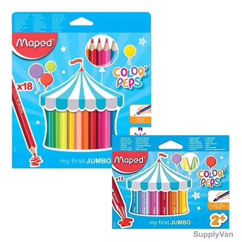 Maped Color'Peps Pencil Set, MDP-VP-113, Assorted Colors, 30 Pcs/Set