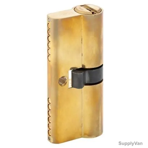 Dorfit Double Cylinder Door Lock, 100DK-PB, Brass, 100MM, Polished Brass