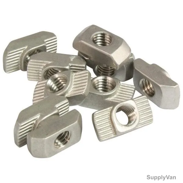 Extrusion T-Hammer Nut, 20 Series, Stainless Steel, M3, PK10