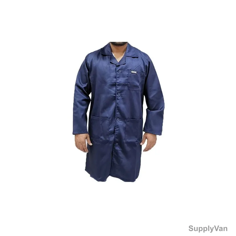 Armour Production Twill Lab Coat, Navy Blue, M