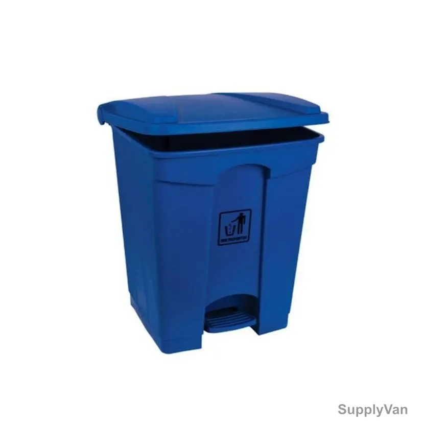 Ek Garbage Bin With Pedal, GC05B-45, Plastic, 45 Ltrs, Blue