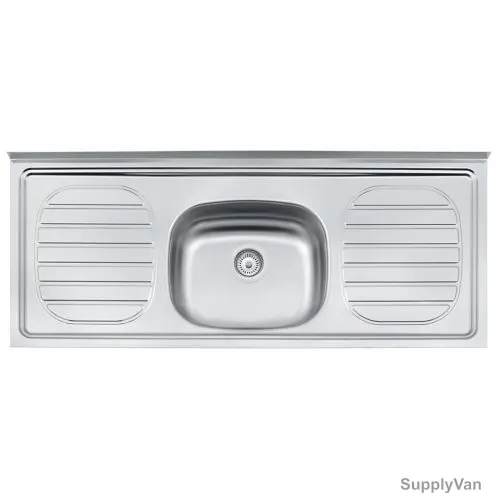 Tramontina Single Centre Bowl Kitchen Sink, 93434502, 120 x 50CM