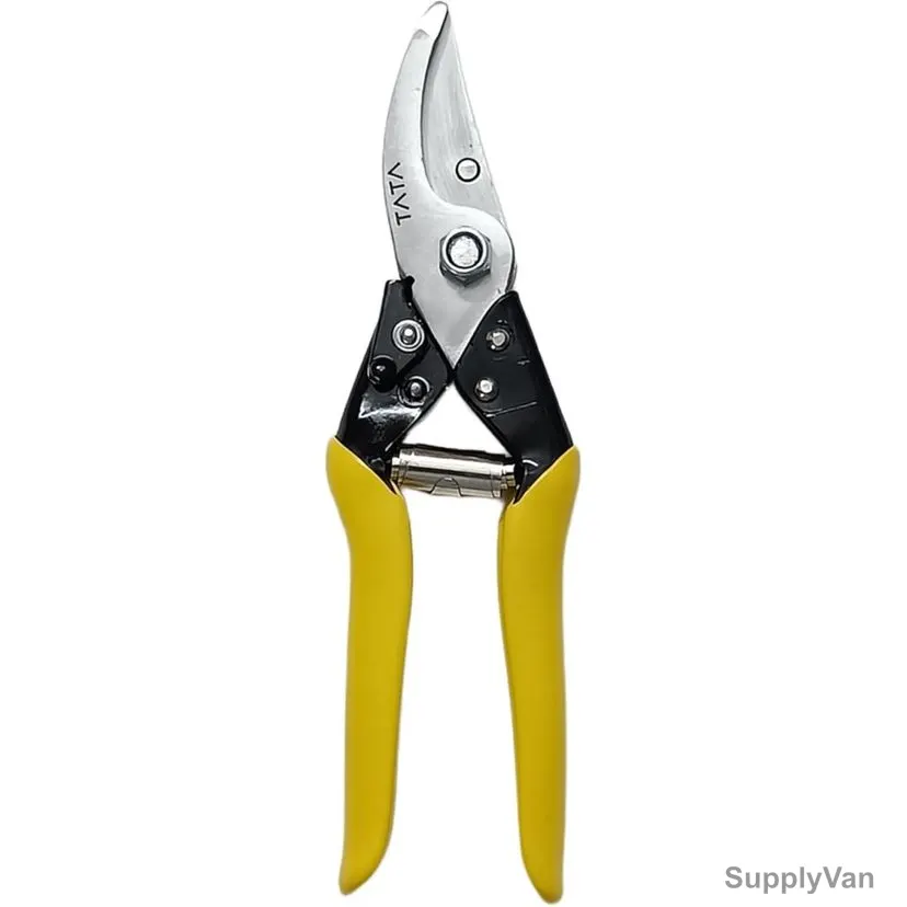 Tata Agrico Pruning Shear, GTS003, Stainless Steel, 21CM Length, Yellow — image 1