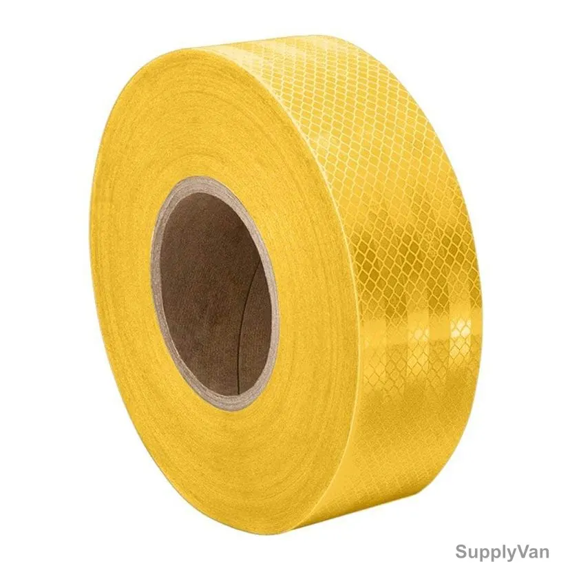 Fluorescent Reflective Tape, 48MM Width x 25 Mtrs Length, Yellow