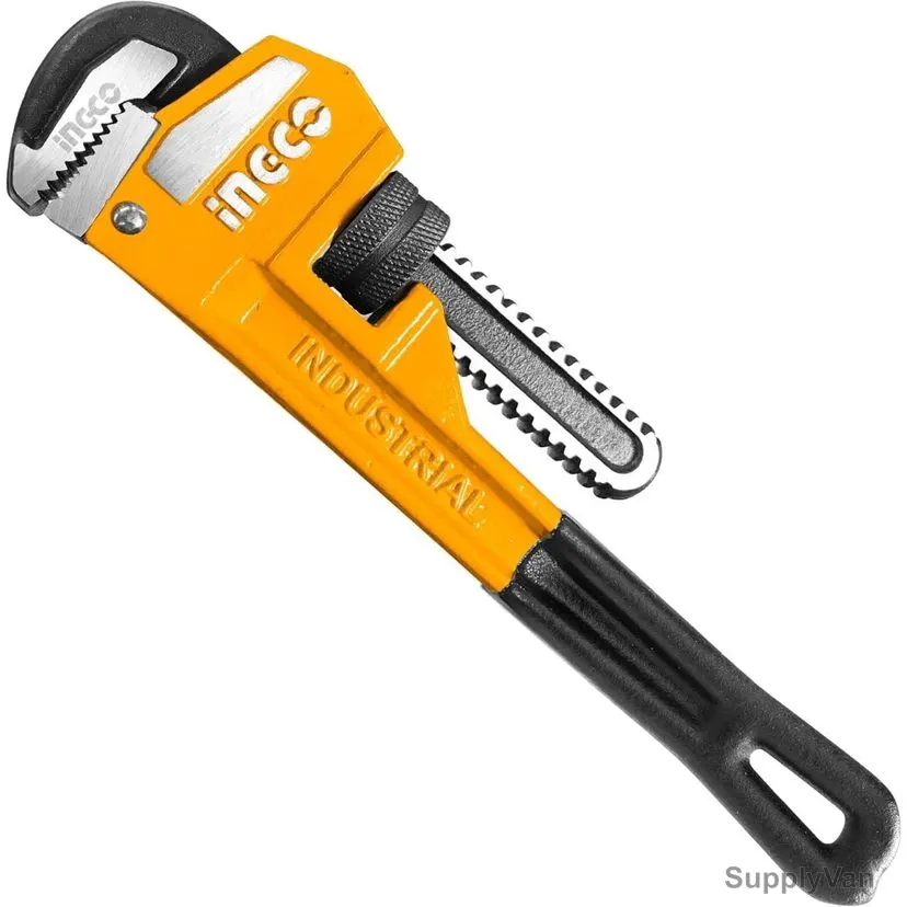 Ingco Pipe Wrench, HPW0810, Ductile Cast Iron, 34MM Jaw Capacity, 250MM Length — image 1