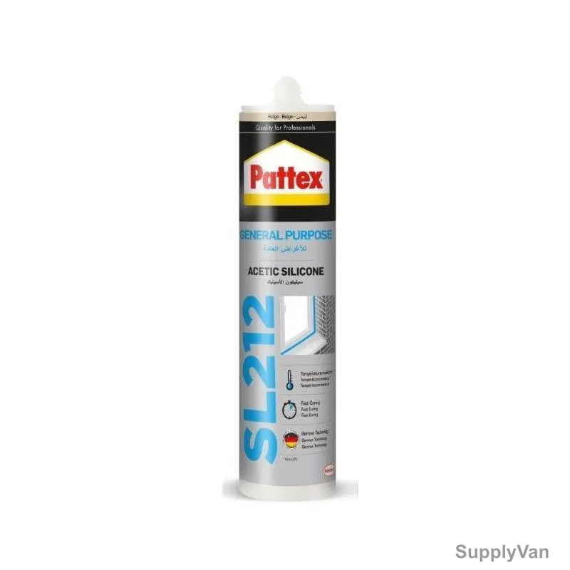 Pattex General Purpose Silicone Sealant, GP-SL212, 280ML, Beige