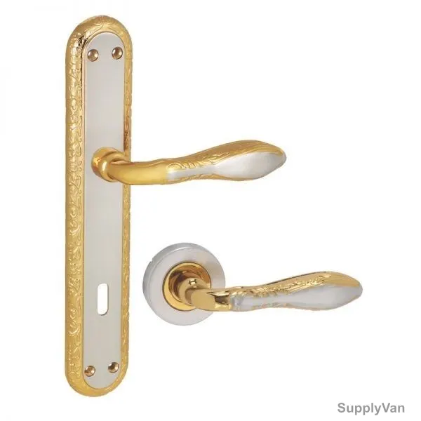 Ozcanlar Door Handle, ZARA, Zinc, Screw Mount, 250MM