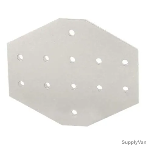 Extrusion Cross Reinforcement Flat Plate, 30 Series, Aluminium, 30 x 60MM, Silver — image 1
