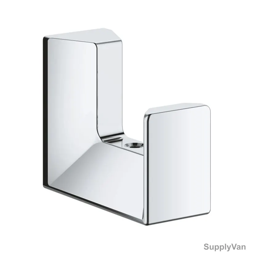 Grohe Robe Hook, 40782000, Selection Cube, Metal, Starlight Chrome Finish — image 1