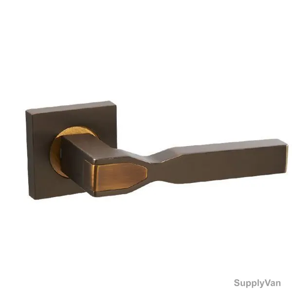 Doganlar Door Handle, Kuantum, Zinc, Coffee and Cinnamon