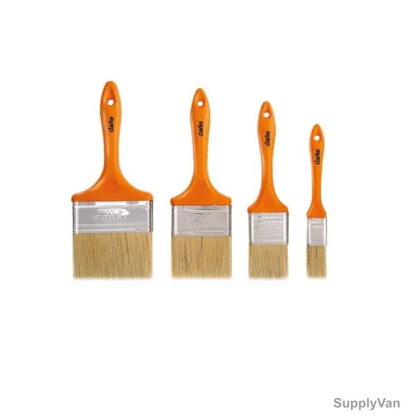 Clarke Paint Brush, PB3WC, 3 Inch, White Bristle, 12 Pcs/Pack
