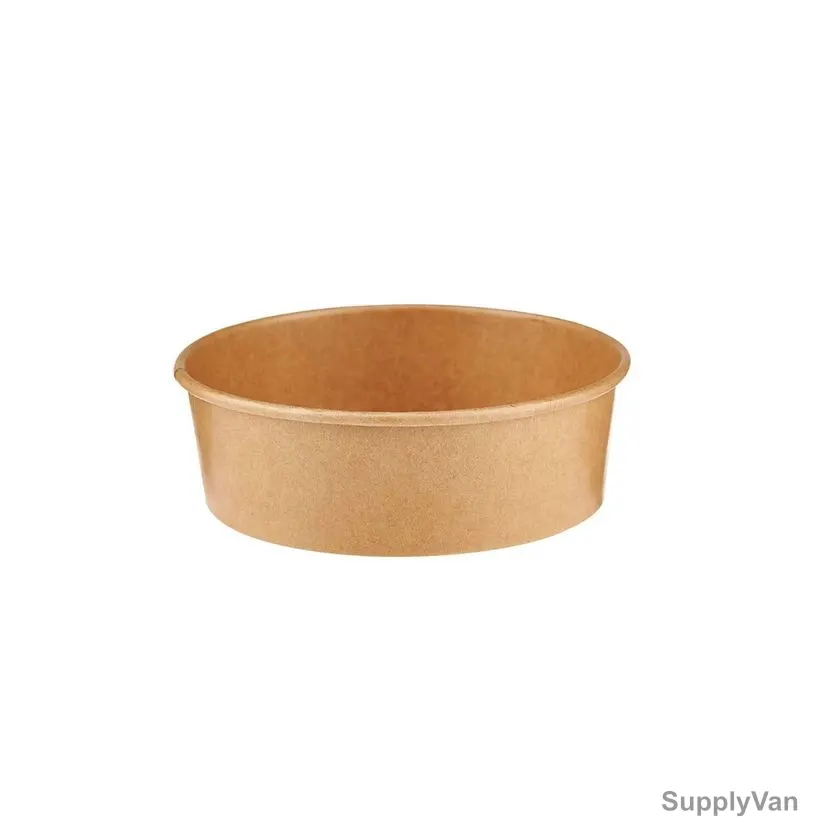 BYFT Disposable Kraft Salad Bowl, Paper, 320 GSM, 500ML, Brown, 50 Pcs/Pack — image 1