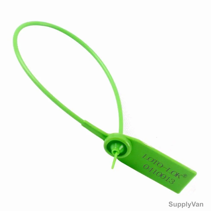 Loto-Lok Security Seal, PS-KTPS-GN300, Polypropylene, 300MM, Green, 50 Pcs/Pack