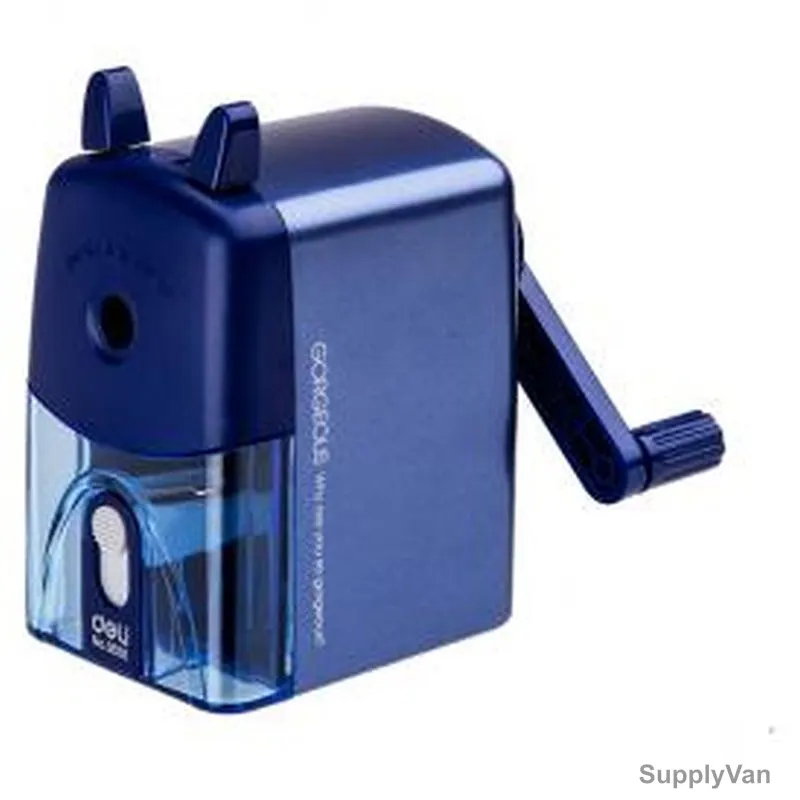 Deli Rotary Sharpener, E0635, 1 Hole, Blue
