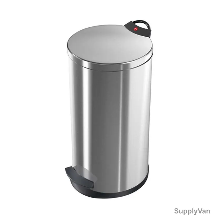 Hailo Pedal Waste Bin, HLO-0520-034, Pedal Bin T2 L, 19 Litres, Silver