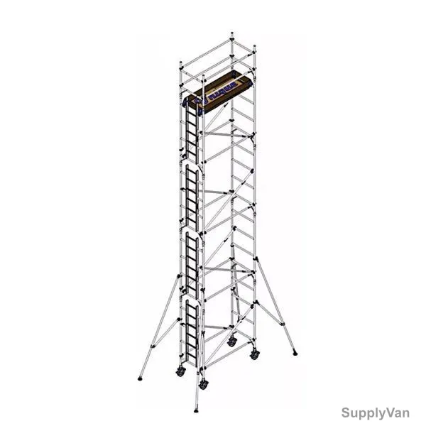 Unique Single Width Scaffolding Tower, USSW, Aluminium, 9.30 Mtrs, 250 Kg