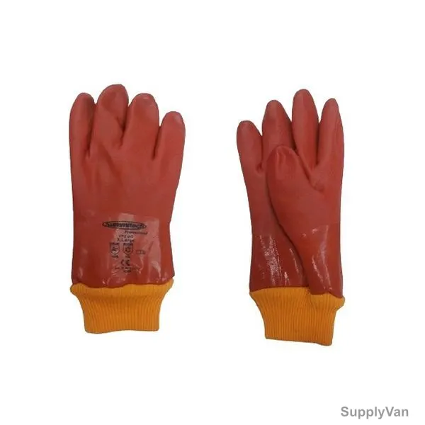 Summitech Cold Storage Gloves With Knit Wrist, XL, Brown