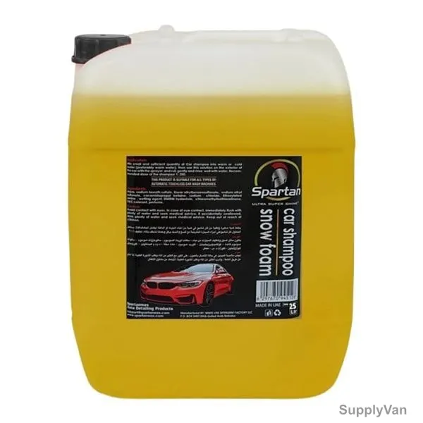 Spartanwax Snowfoam Car Shampoo, WDP19, 25 Ltrs