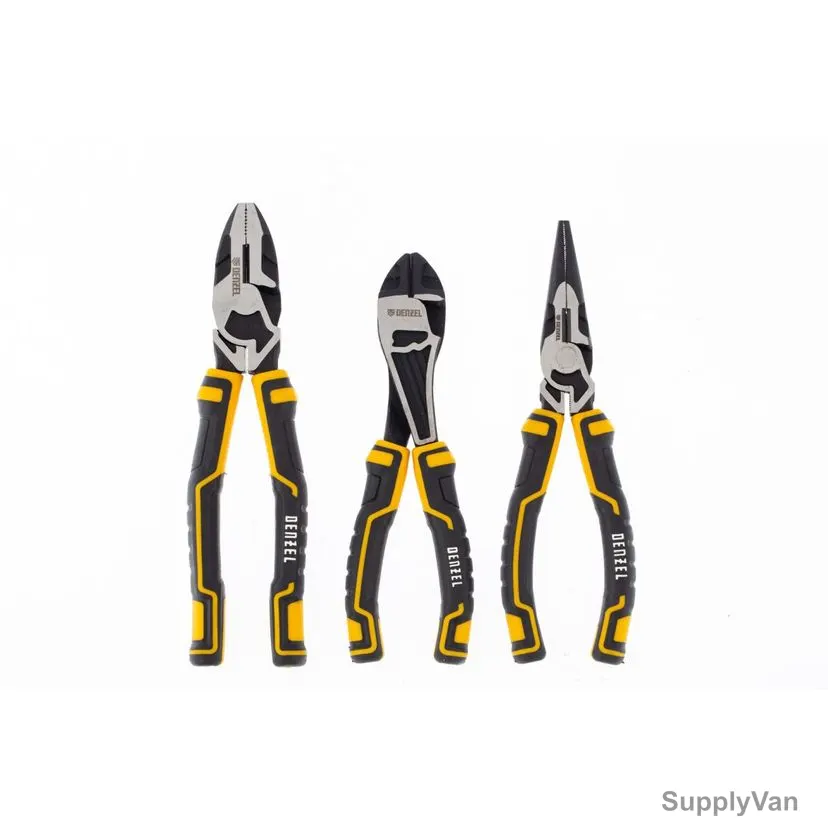 Denzel Plier Set, 7717555, 3 Pcs/Set — image 1